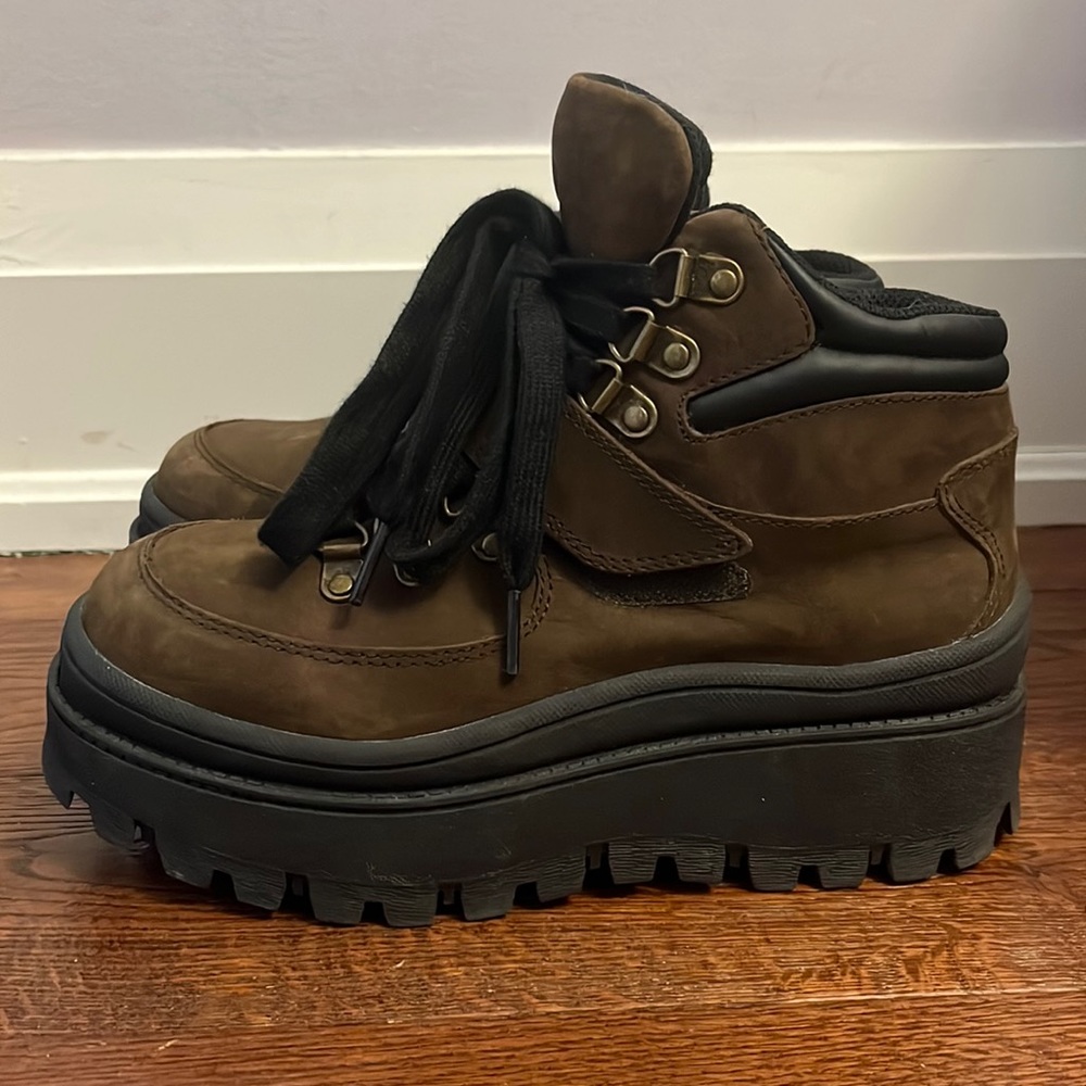 🦄Y2K / 90s chunky platform suede Hiking boots Jeffrey Campbell / JC Play ✨🔥